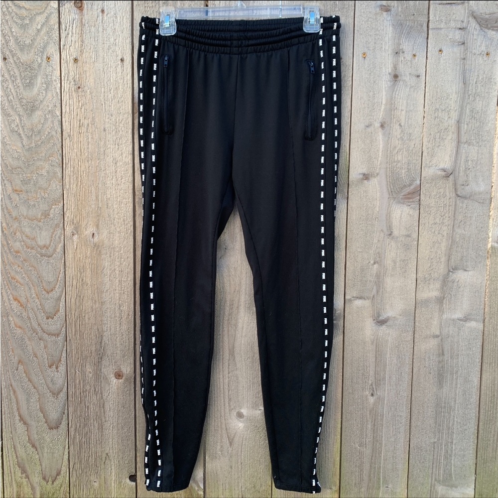 Victoria's Secret Pink Active Skinny Track Pant Color Black Size Small